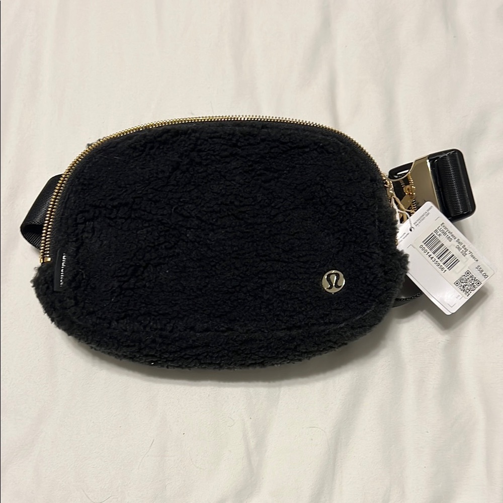 NWT - Lululemon Black Fleece Crossbody Bag